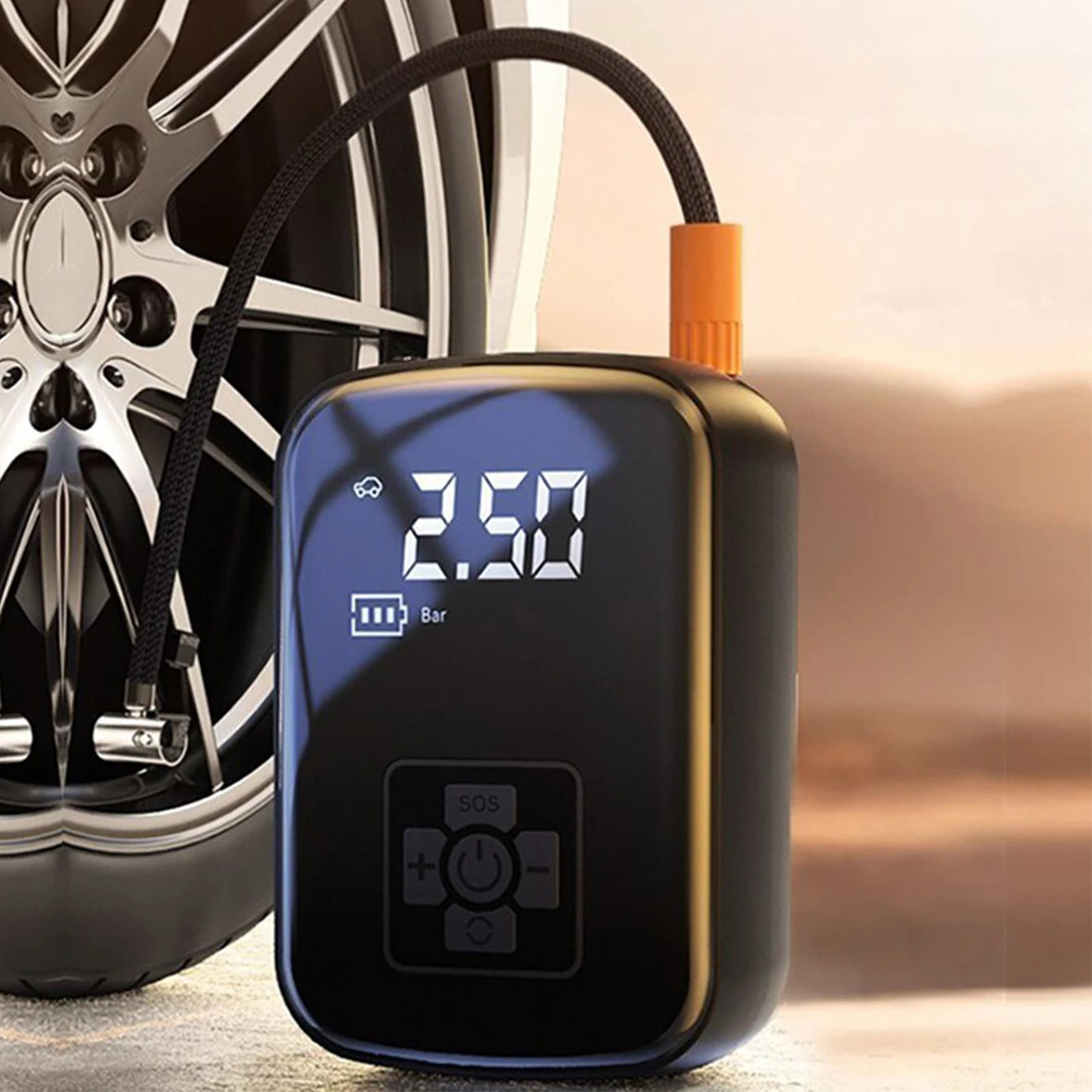 Car Tire Inflator Mini Air Compressor 12V 150PSI Portable Electric Air Pump  For Motorcycle Bicycle Tire Air Filling Pump 