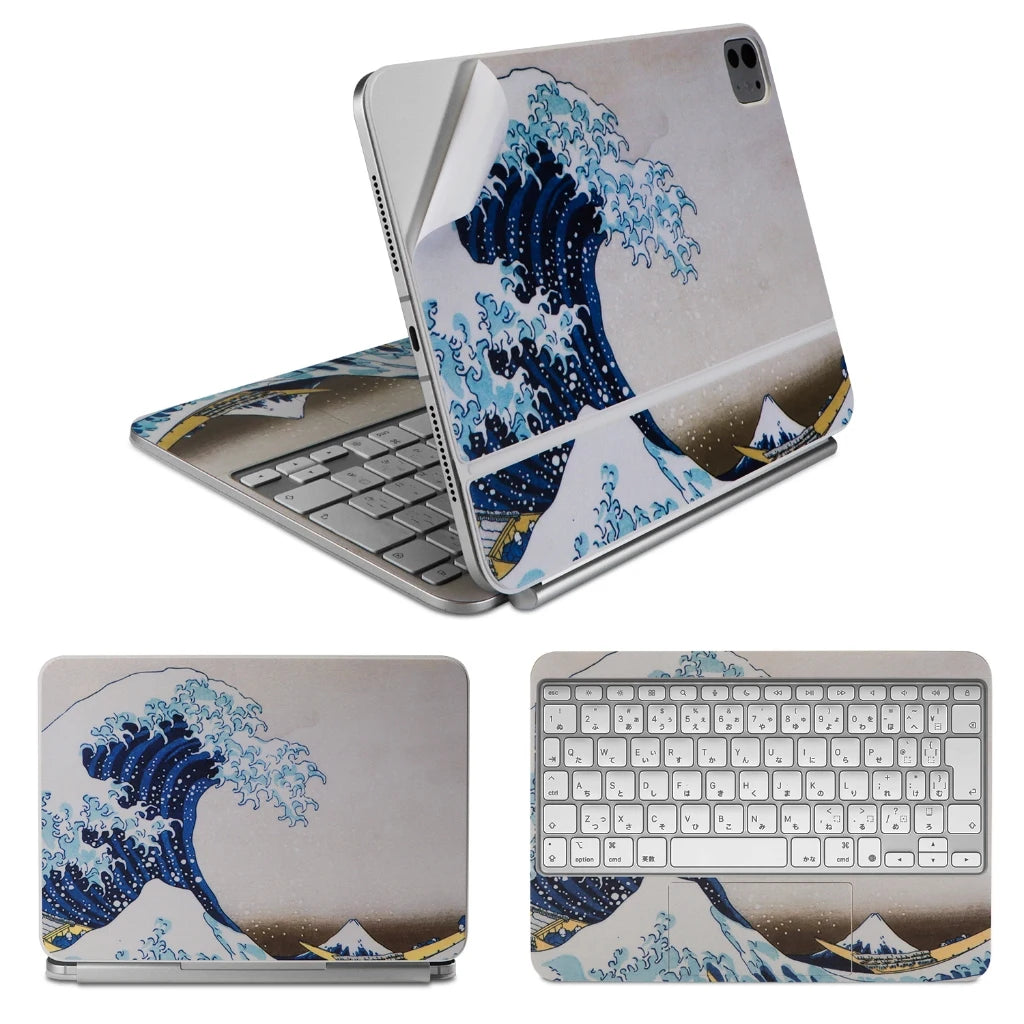 For 2025 iPad Pro M4 Air M2 Magic Keyboard 11/13 inch skin Sticker Full Body Protector Vinyl Durable Materials Colourful Skin