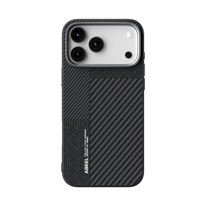 High Quality Carbon Fiber Texture Slim Case For iPhone 17 Air 17 Pro Max Wireless Charging Anti-drop Anti-Fingerprint Hard Cover
