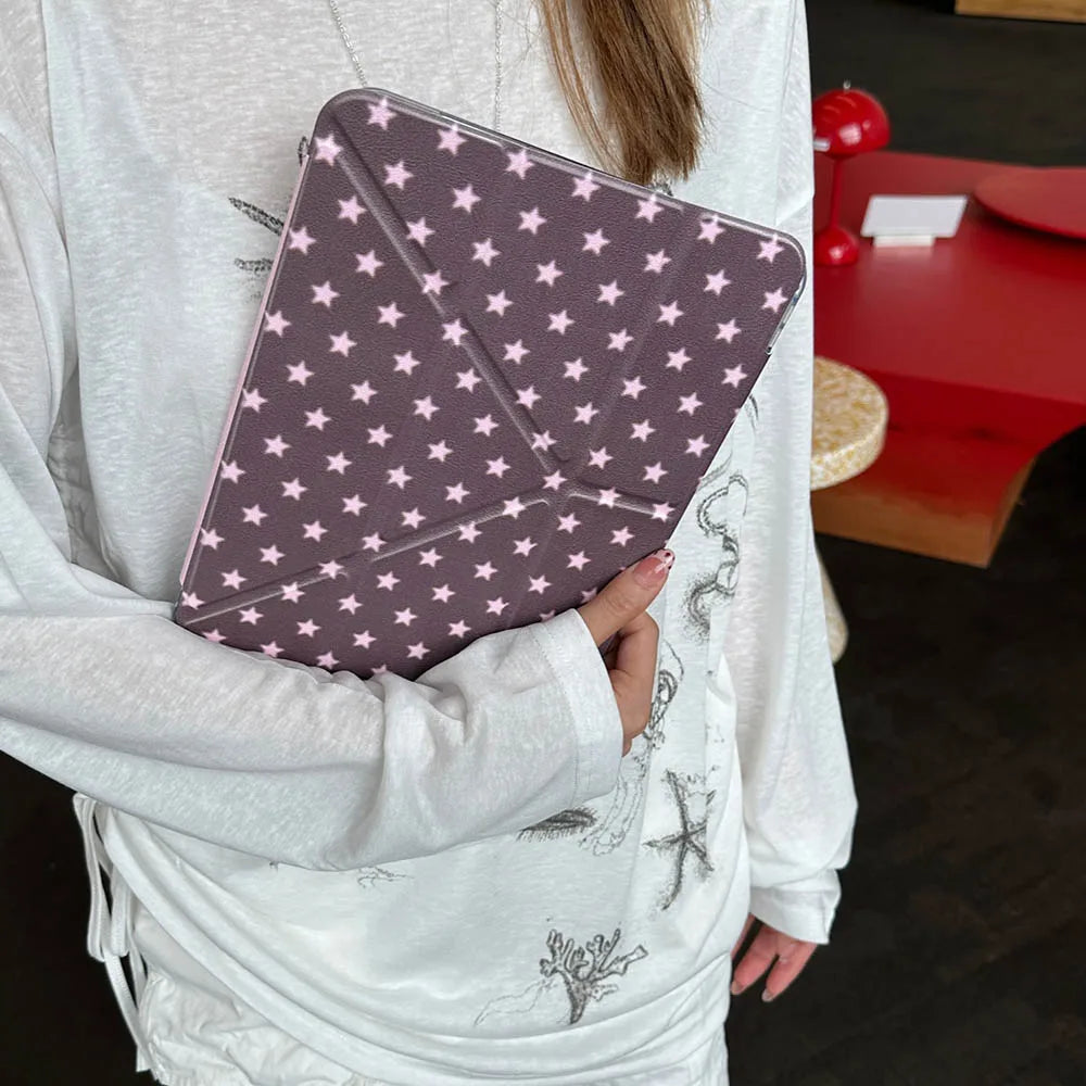 Full Screen of Stars Case For iPad Air 11 Case iPad 10th 11th A16 9th Cover iPad Pro11 4 5 10.9in 12.9 M2 M3 M4 Pencil Holder