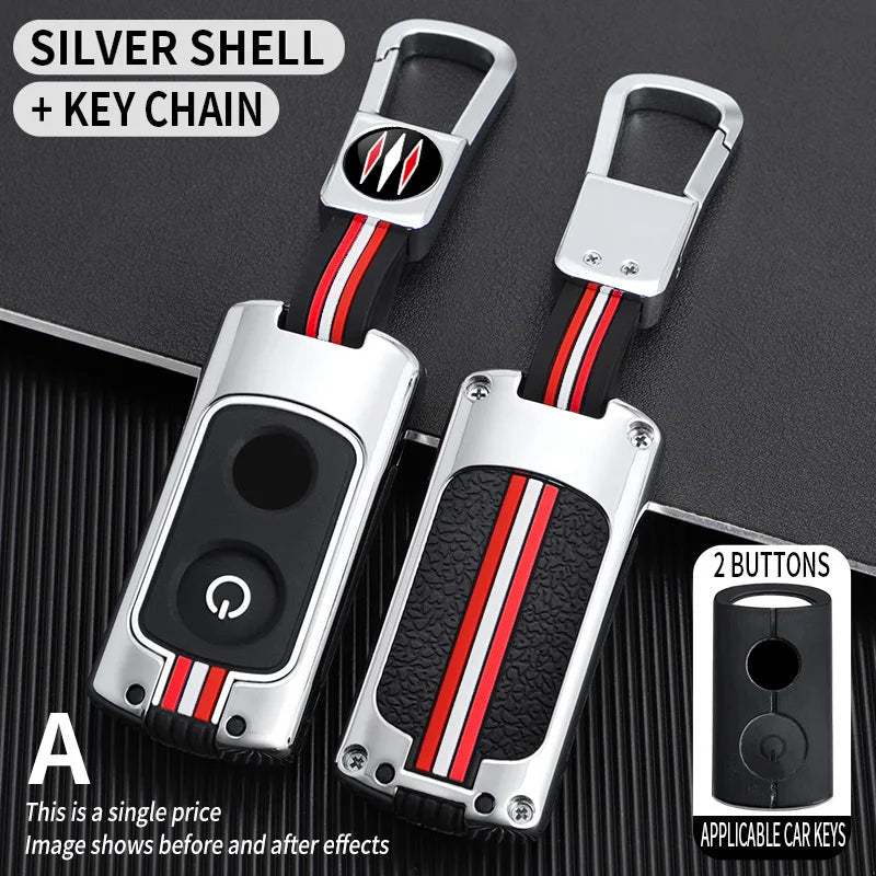 Car Metal Key Case Cover Shell For YAMAHA xmax 250 300 NMAX 125 aerox 155 NVX155 Nvx mvx 55 motorcycle Key Chain Accessories