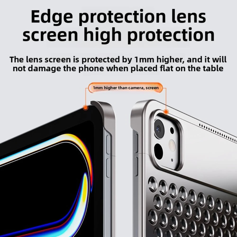 For 2024 IPad Pro 13-inch / (M4) 11-inch Aluminum Alloy Case with Aromatherapy Hollow Heat Dissipation