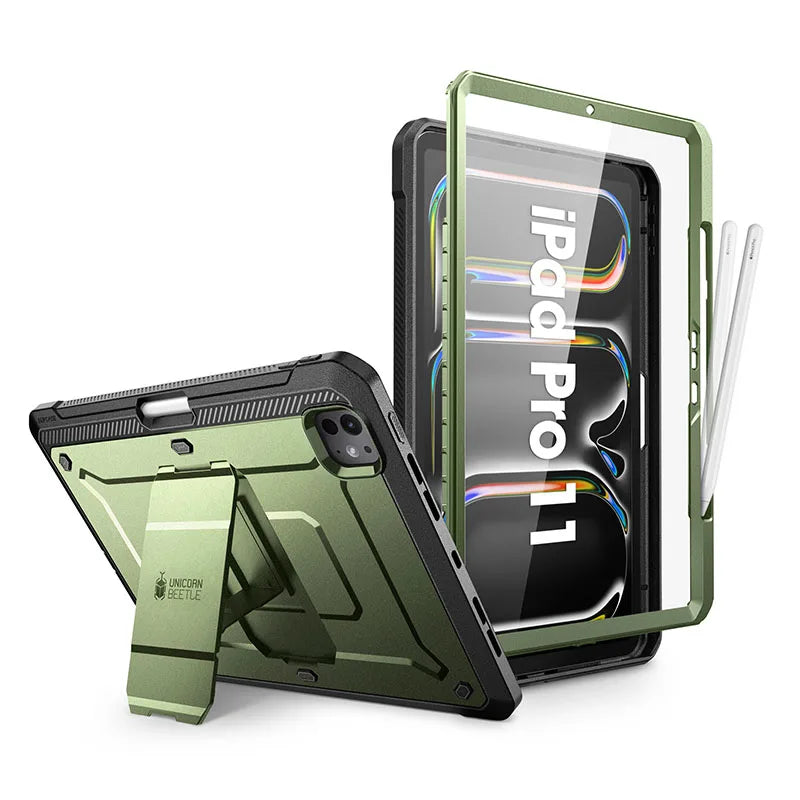For iPad Pro 11 Inch Case M4 2024 (5th Gen) SUPCASE UB PRO Full-body Rugged Cover with Built-in Screen Protector & Kickstand