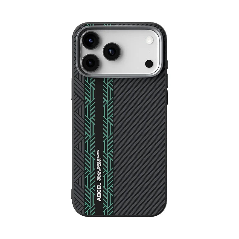 High Quality Carbon Fiber Texture Slim Case For iPhone 17 Air 17 Pro Max Wireless Charging Anti-drop Anti-Fingerprint Hard Cover