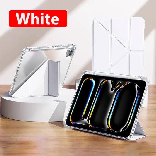 Case For iPad A16 2025 10 9 9th 10th Generation Pro 13 11th M4 12.9 Funda Air 11 5 4 M3 M2 Mini 7 6 A17 2024 8 HD Acrylic Cover