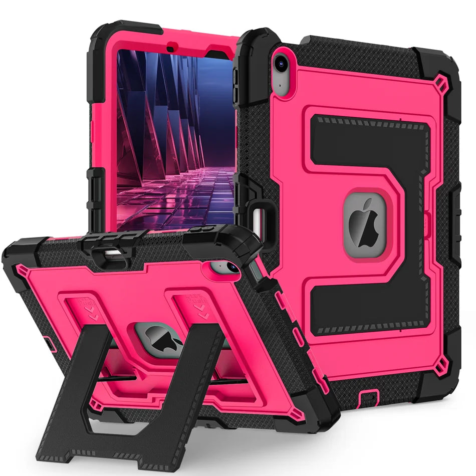 360 Rotation Stand Tablet Case For iPad 6 7 8 9 10th 11th Generation Pro 2025 11 Mini Air 4 5 10.9 inch Case Shockproof Cover