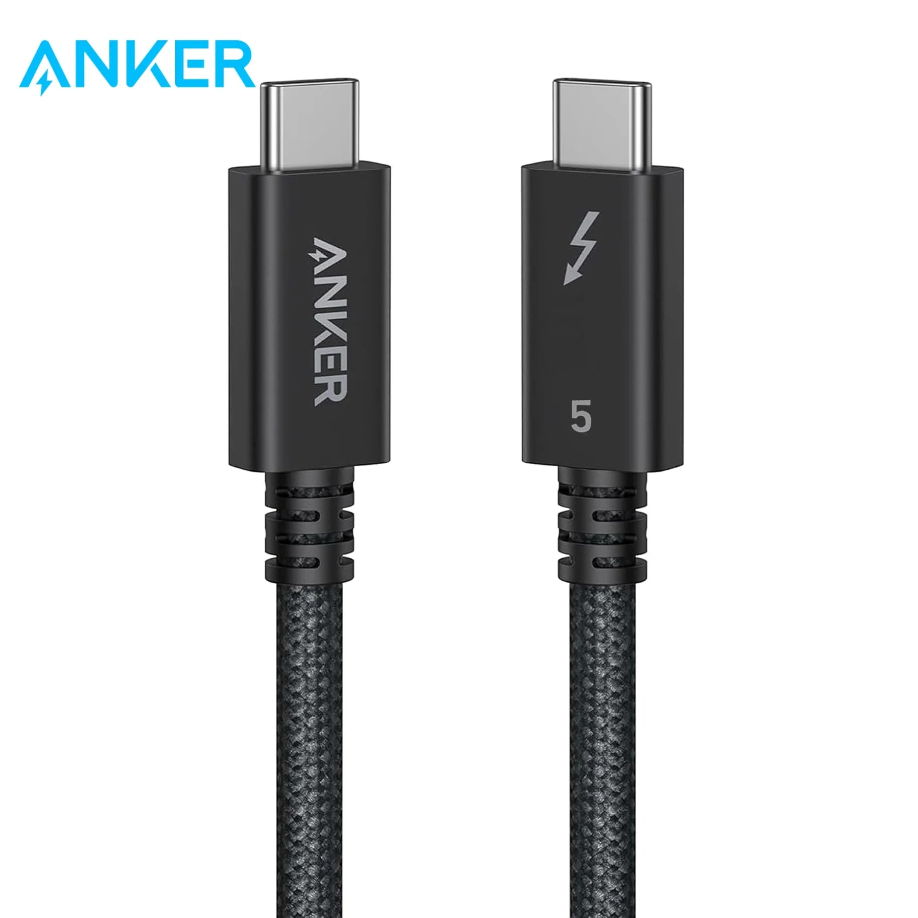 Anker Prime Thunderbolt 5 Cable, 3.3 FT USB C to USB C Cable, 240W Charging, 80Gbps Data Transfer, Up to 120Gbps Bandwidth, 8K