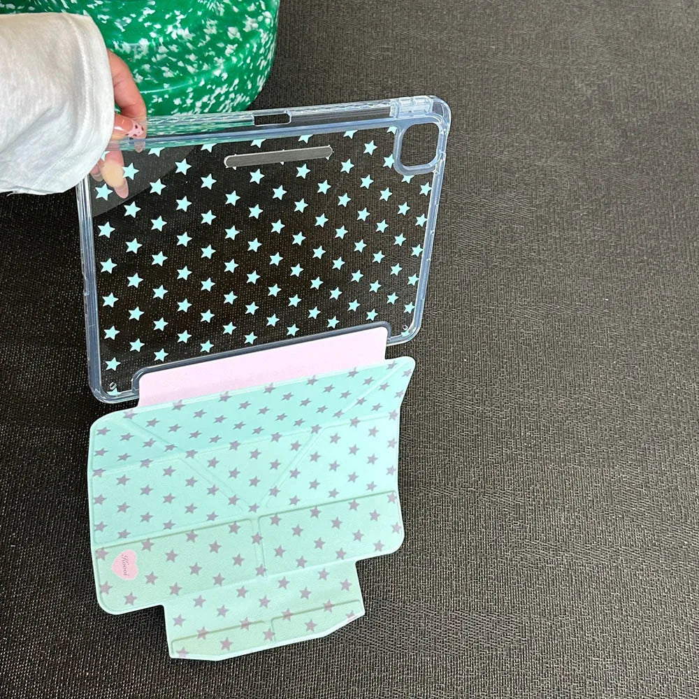 Full Screen of Stars Case For iPad Air 11 Case iPad 10th 11th A16 9th Cover iPad Pro11 4 5 10.9in 12.9 M2 M3 M4 Pencil Holder