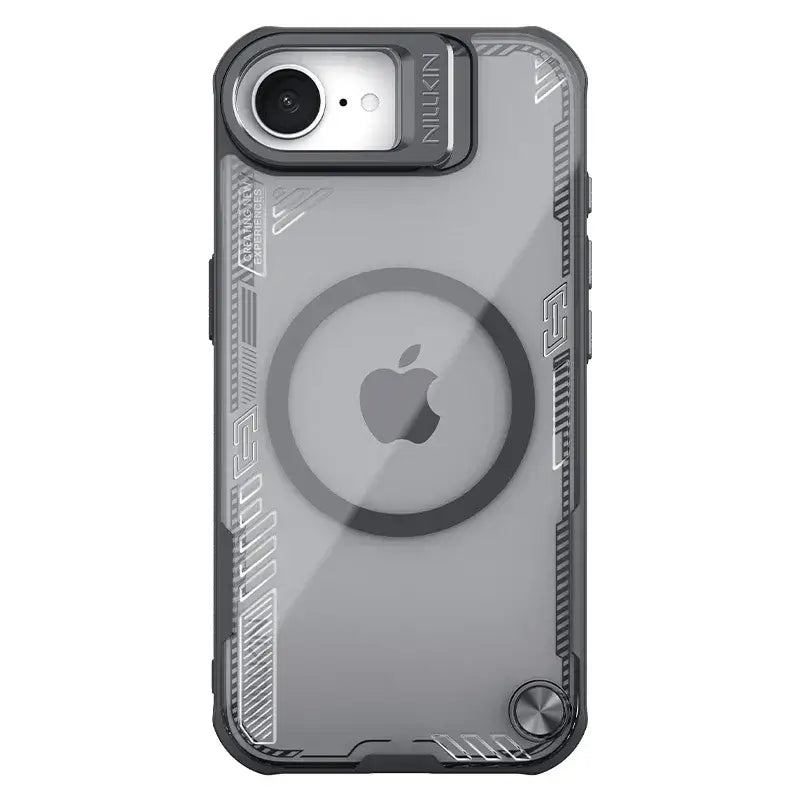 For iPhone 16e Case NILLKIN Iceblade Prop for Magnetic Privacy Lens Camera Hollow Protect Cover