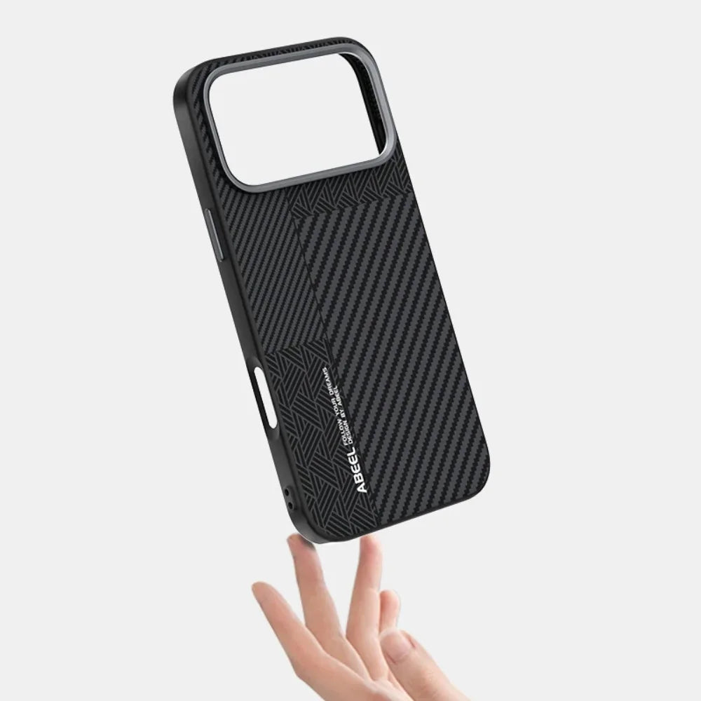 High Quality Carbon Fiber Texture Slim Case For iPhone 17 Air 17 Pro Max Wireless Charging Anti-drop Anti-Fingerprint Hard Cover