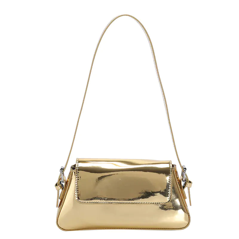 Chic Y2K Silver Handbag for Women - Trendy Shoulder Bag