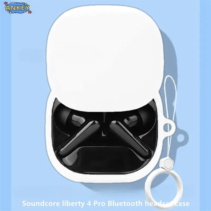 Case for Anker Soundcore Liberty 4 Pro Protective Cover Anti-fall Soft Liberty4pro Silicone Wireless Bluetooth Earbuds Carrying