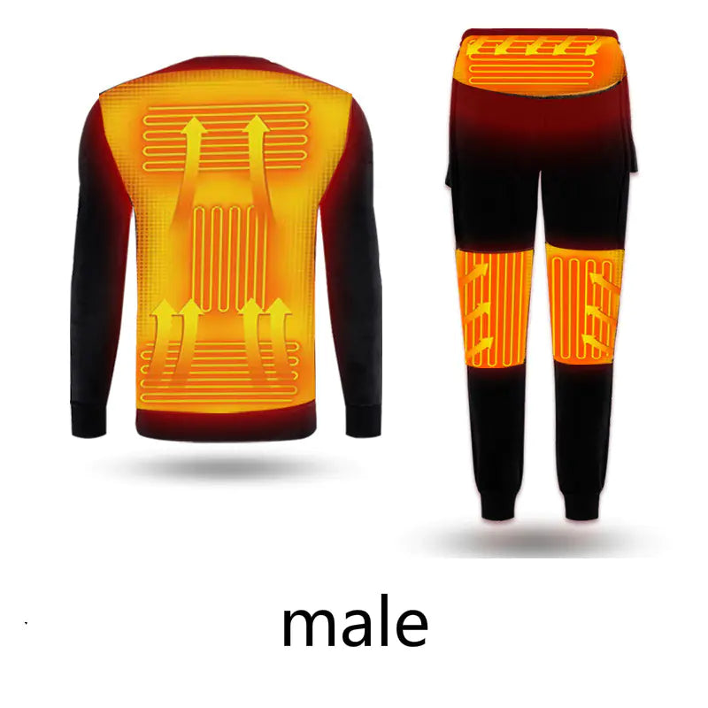 Graphene Smart Electric Heating Thermal Clothing Set