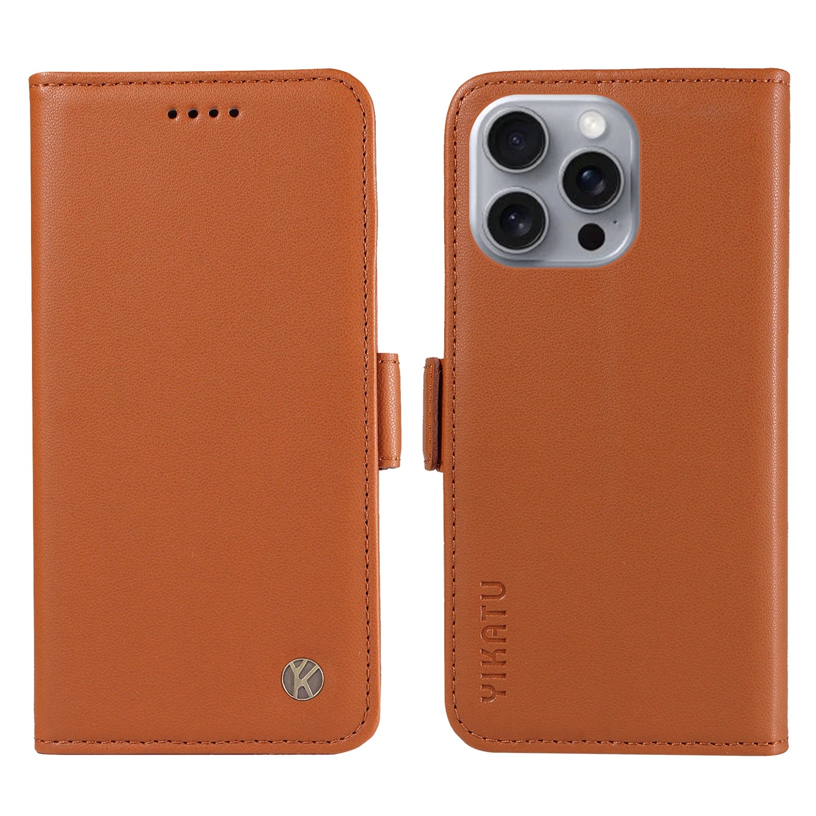 Full Matte TPU Leather Flip Phone Case Suitable For iPhone 16 16E Pro/Pro Max iPhone 17 17Air Pro/Pro Max Double Folding Process