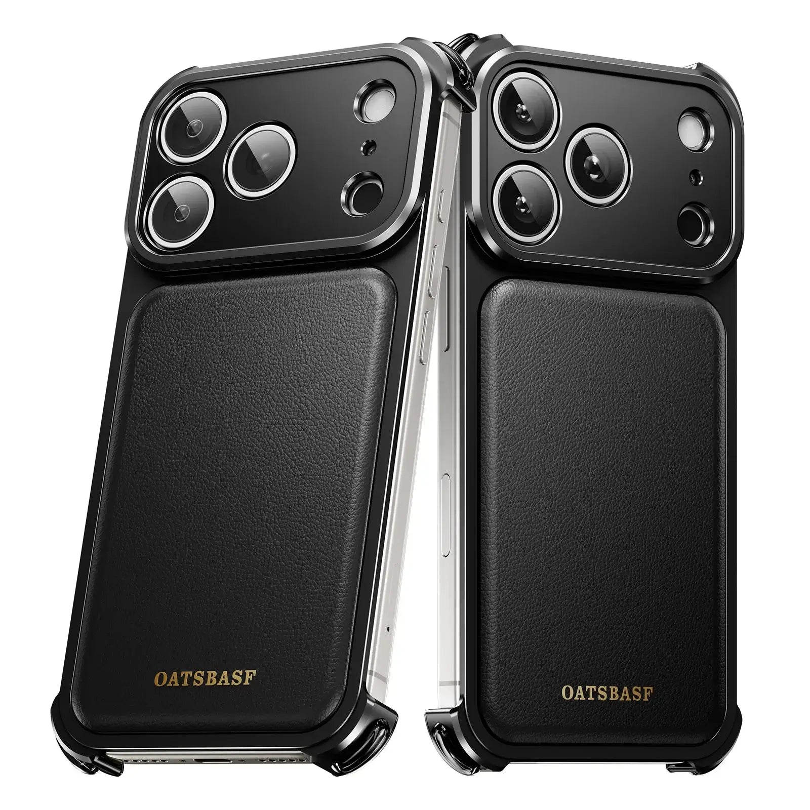 Eary Phone Case for iPhone 17 16 Pro Max for MagSafe Wireless Charging Leather Metal Screen Protective Shockproof Cover Shells