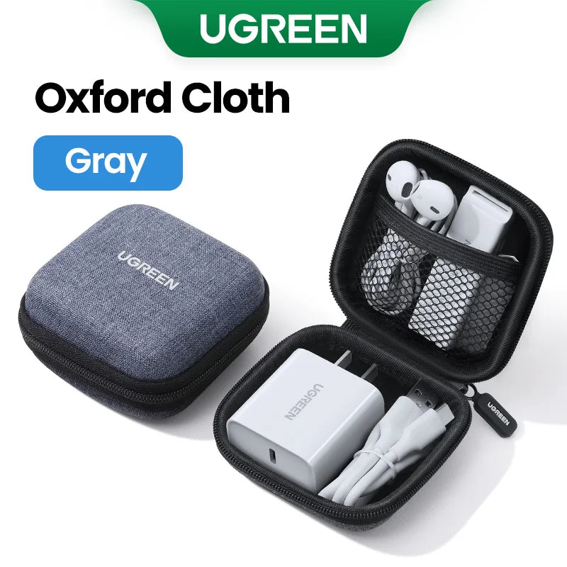 جراب سماعة أذن UGREEN حقيبة سماعة صلبة لسماعات Airpods Earpods وسادات أذن Sennheiser ملحقات سماعات الأذن اللاسلكية Bluetooth