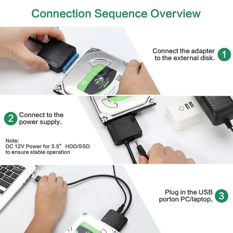 Adapter Converter Cable USB3.0 Hard Drive