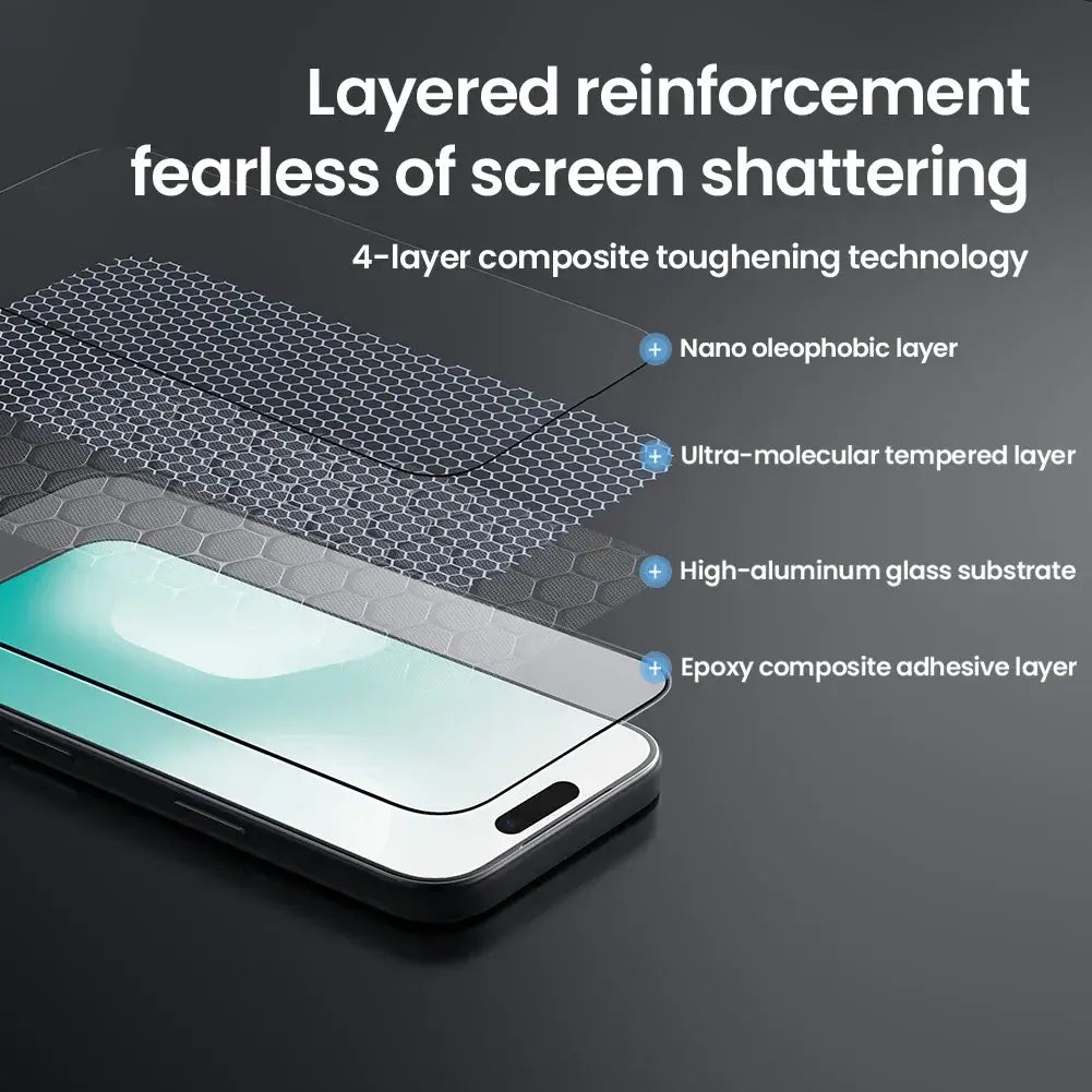 For iPhone 17 Pro Max / 17 Air Nillkin Case Tempered Glass CP+Pro 2.5D 9H Ultra-Clear Full Screen Cover Protector For iPhone 17