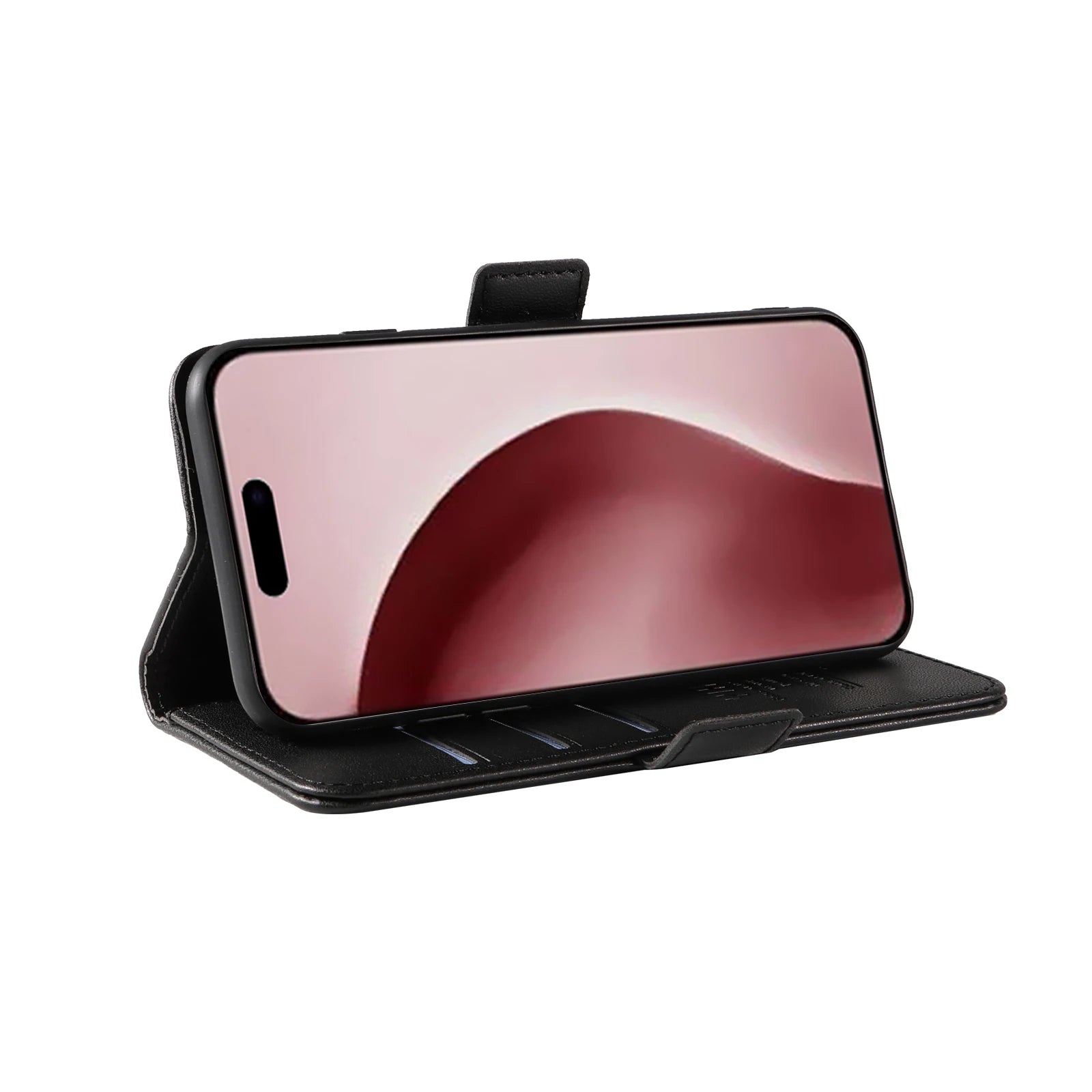 Full Matte TPU Leather Flip Phone Case Suitable For iPhone 16 16E Pro/Pro Max iPhone 17 17Air Pro/Pro Max Double Folding Process