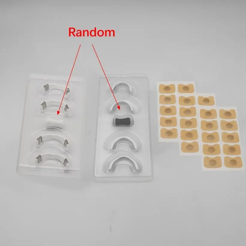 External magnetic nose strips, super anti-snoring solution, anti-snoring and sleep aid, 4 sizes of nasal dilator strips, suitabl