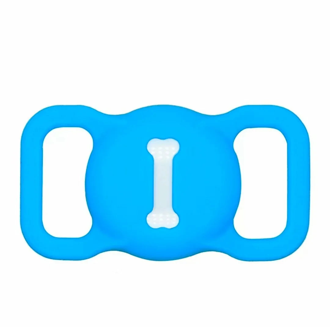 for Airtag Dog Collar Holder, Air Tag Protective Cat Airtag Dog Collar,Silicone AirTags GPS Tracking Accessories,Air Tags with B