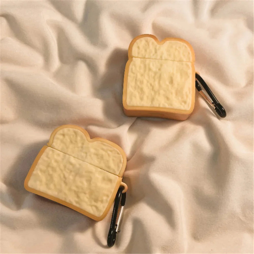 For Airpods 1 2 Pro 3 Individuality Cute White Cartoon with Earphones Hook up Anti-Drop Earphone Case For Airpods Pro 2 Shell