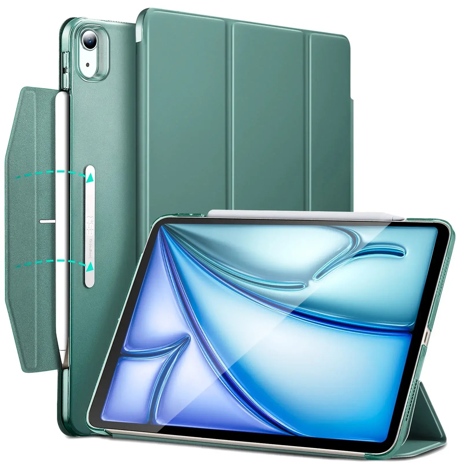 ESR for iPad Pro Air 13 inch (2024/2025) Case  Slim and Lightweight Trifold Smart Cover for iPad 12.9(2021/2022)