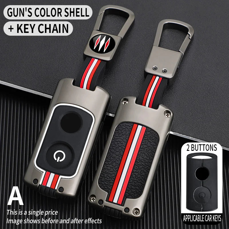 Car Metal Key Case Cover Shell For YAMAHA xmax 250 300 NMAX 125 aerox 155 NVX155 Nvx mvx 55 motorcycle Key Chain Accessories
