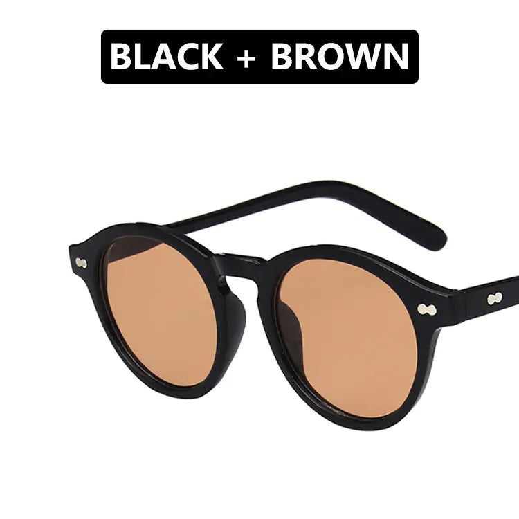 "Retro Round Frame Sunglasses for Trendy  Women"