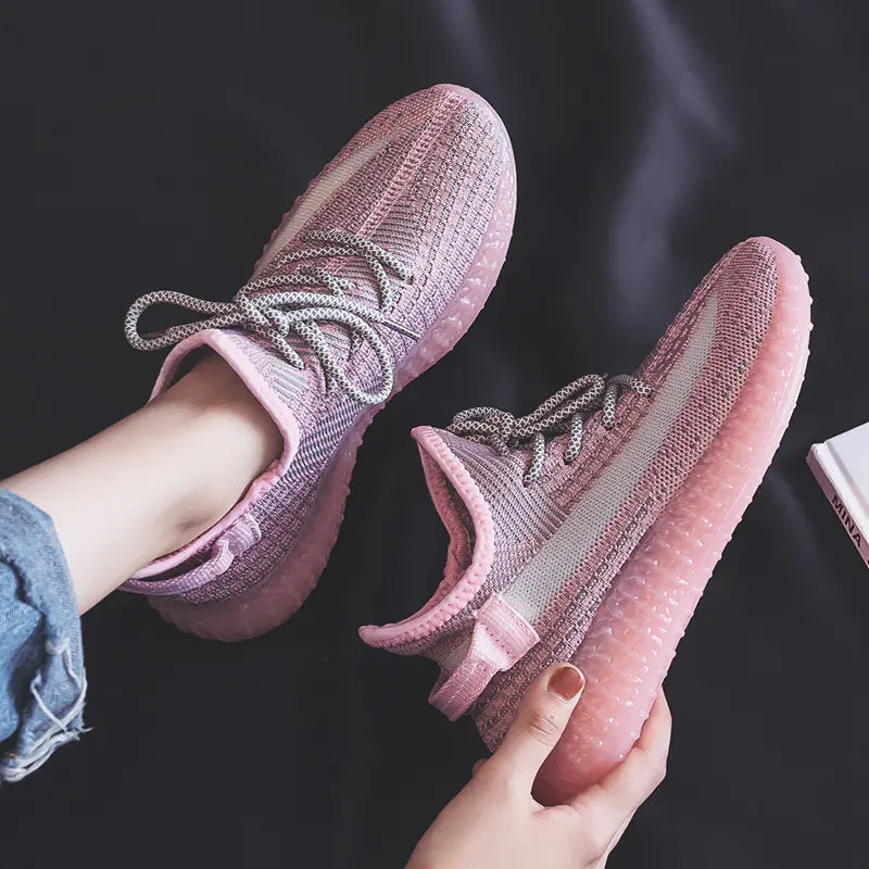 Breathable Trendy Sneakers for Women - Casual Running Shoes