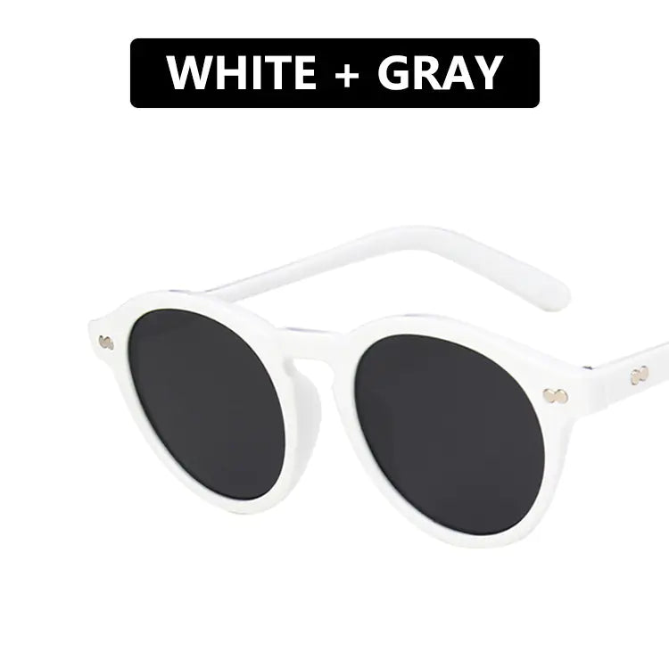 "Retro Round Frame Sunglasses for Trendy  Women"