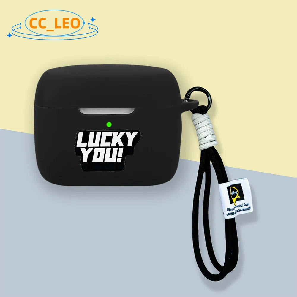 For Soundcore AeroClip Case Cute Lanyard Pendant Cartoon Shiba Inu Silicone Soft Case Anker Soundcore AeroClip Protective Cover