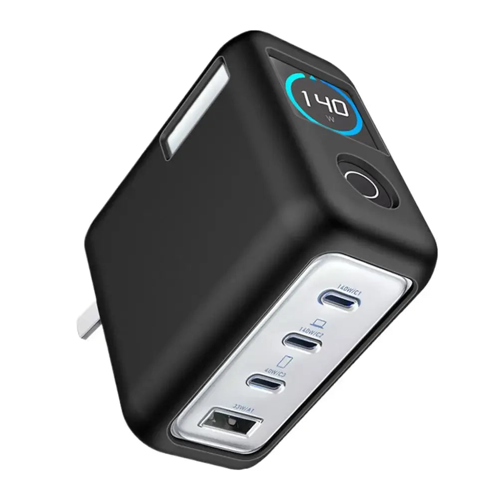 For Anker Zolo 140W Four Port Charger Silicone Protective Head Shockproof Anti-drop Silicone Charging Case Cover A7Q7