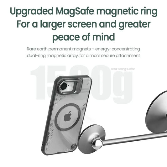 iPhone 16e Magnetic Lens Cover Case Hollow Camera Protection