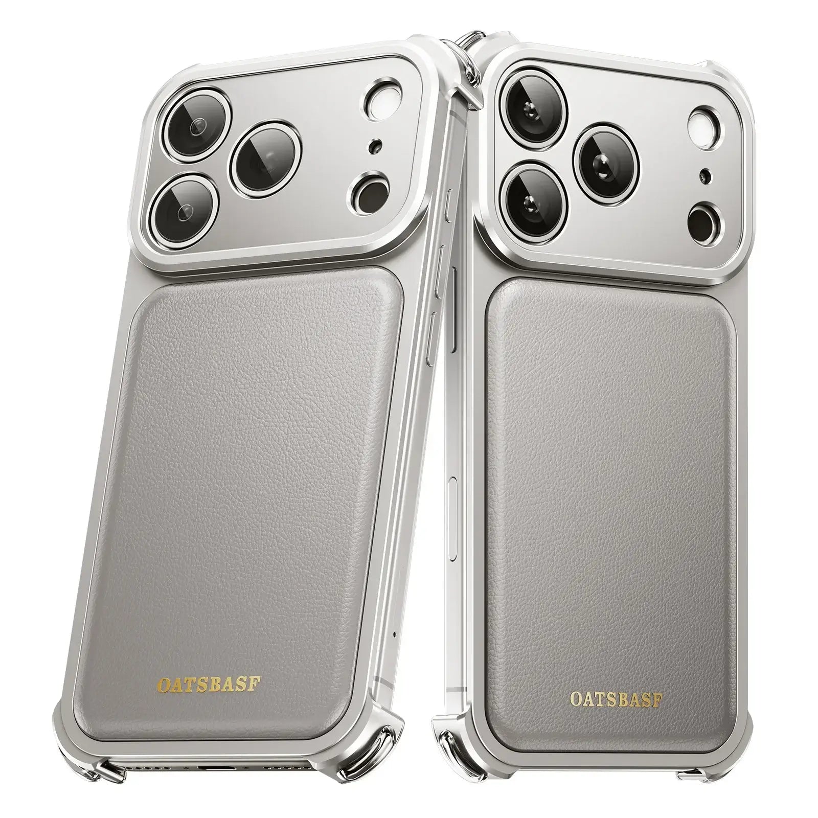 Eary Phone Case for iPhone 17 16 Pro Max for MagSafe Wireless Charging Leather Metal Screen Protective Shockproof Cover Shells