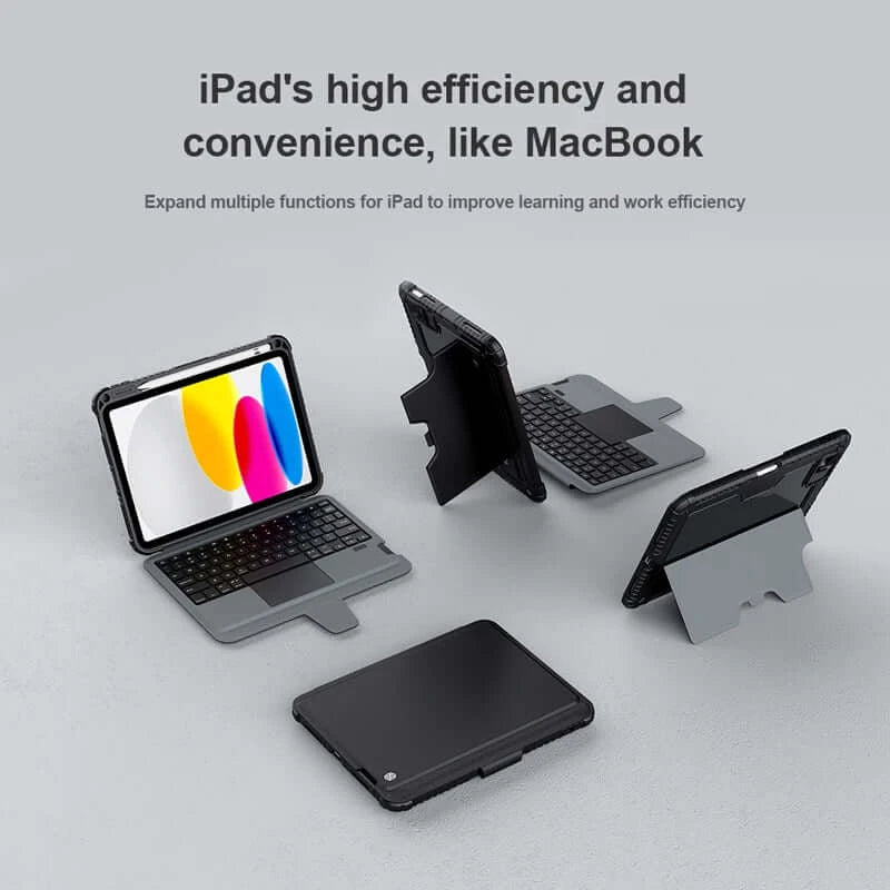 For iPad 10th 2022 10.9 Keyboard Case NILLKIN Wireless Bumper Combo Removeable Keyboard Leather Cover teclado For iPad 10 Gen