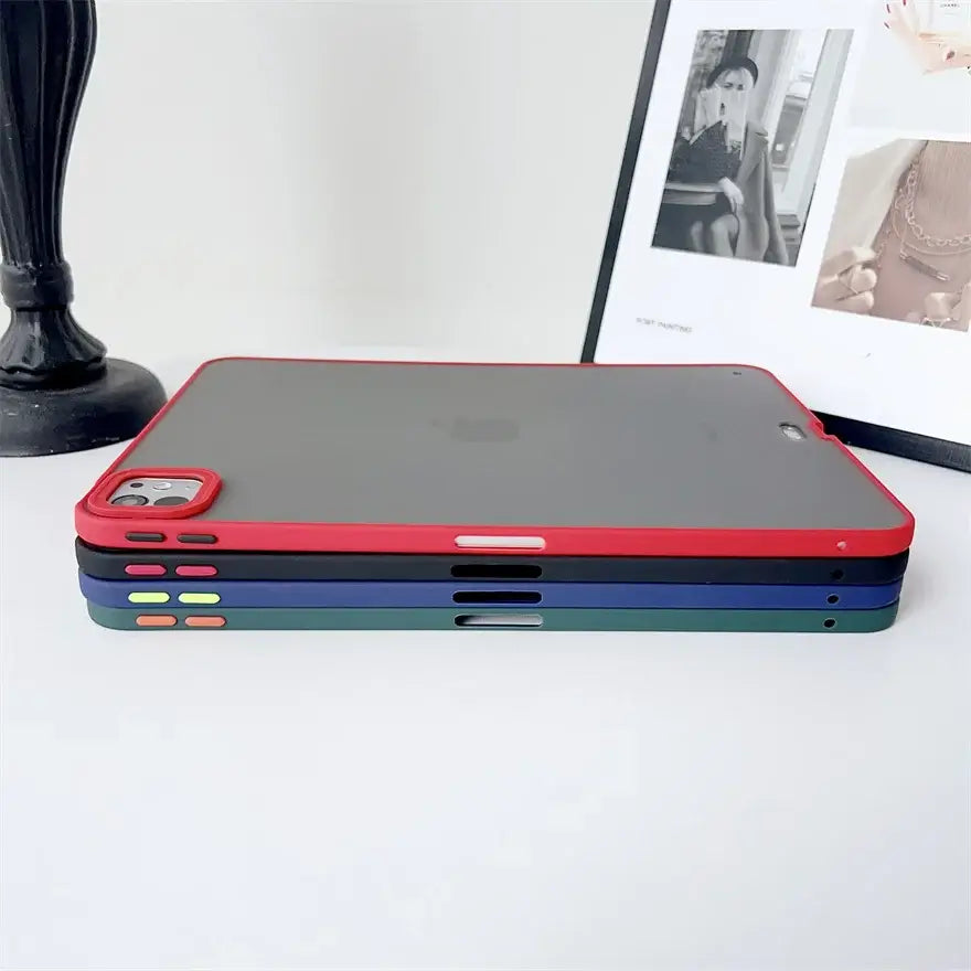 For iPad Pro 13 Case For iPad Pro 11 Tablet Case For iPad Air 13 Cover Transparent TPU Soft Back Cover Protective Shell+Gift