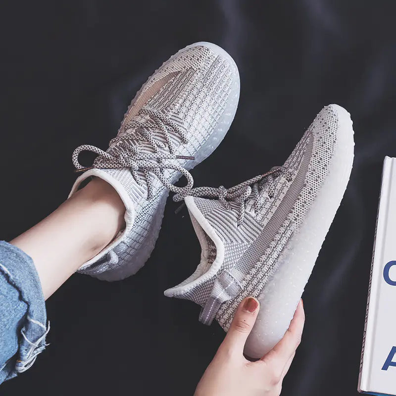 Breathable Trendy Sneakers for Women - Casual Running Shoes