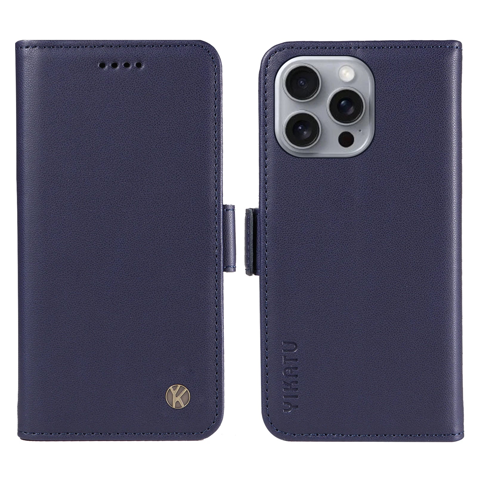 Full Matte TPU Leather Flip Phone Case Suitable For iPhone 16 16E Pro/Pro Max iPhone 17 17Air Pro/Pro Max Double Folding Process