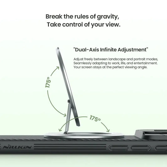 NILLKIN Magnetic Phone Holder For iPhone 16 Foldable Ring Buckle Back Adhesive Stand Portable Car Phone Holder For Huawei Xiaomi