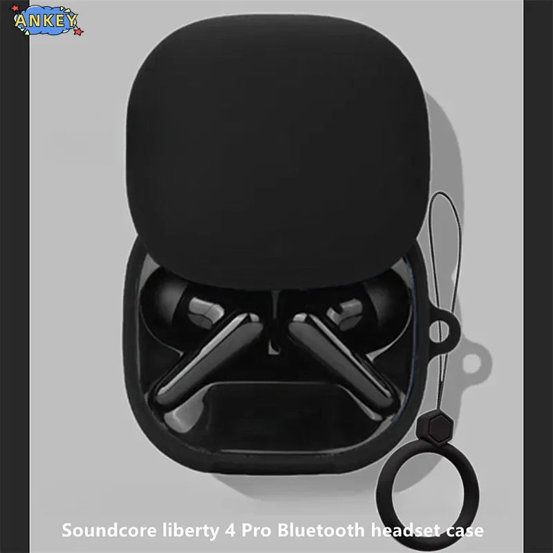 Case for Anker Soundcore Liberty 4 Pro Protective Cover Anti-fall Soft Liberty4pro Silicone Wireless Bluetooth Earbuds Carrying