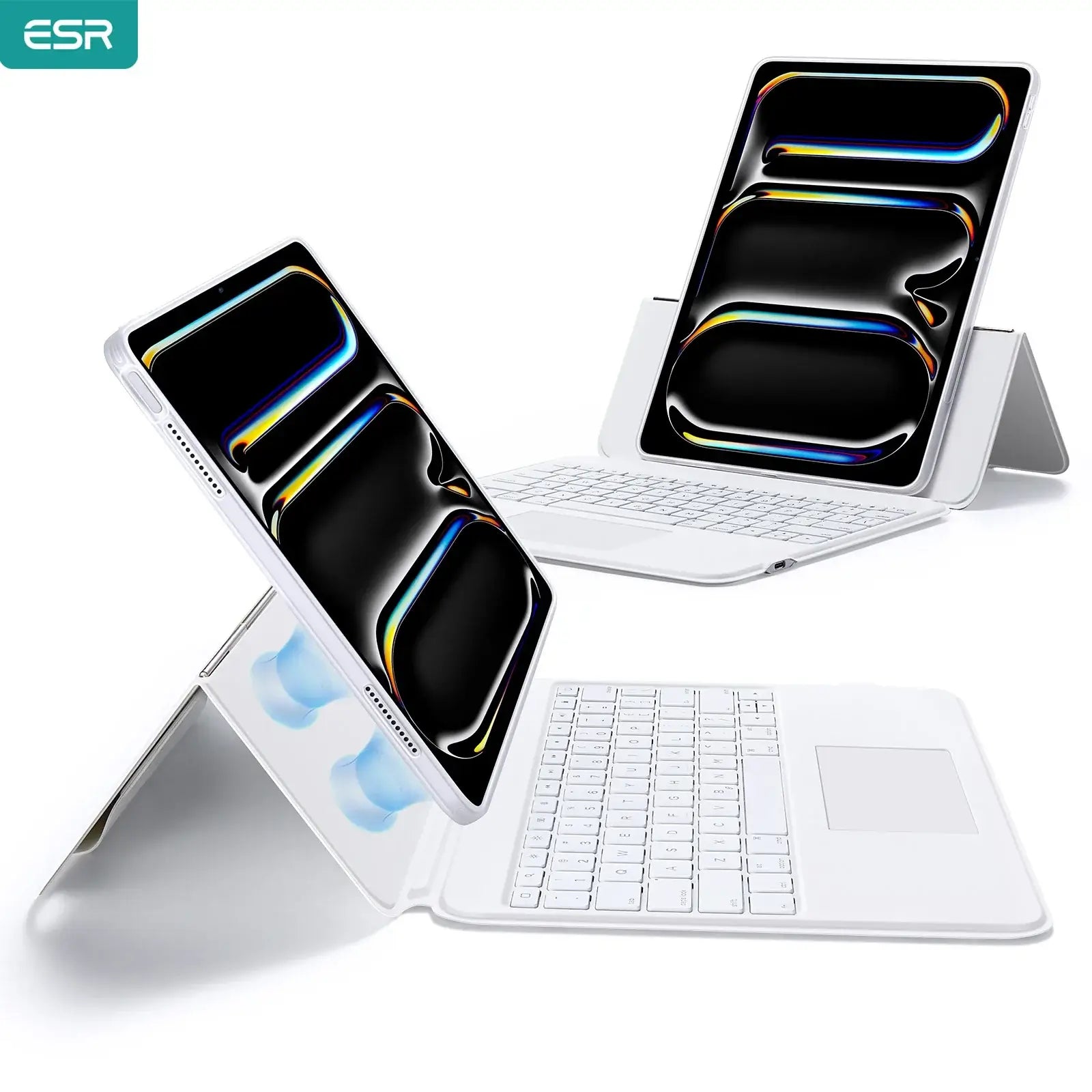 ESR Ascend for iPad 12.9  (2022/2021/2020/2018) Keyboard Case with Trackpad Magnetic  Fully Adjustable Portrait/Landscape Stand