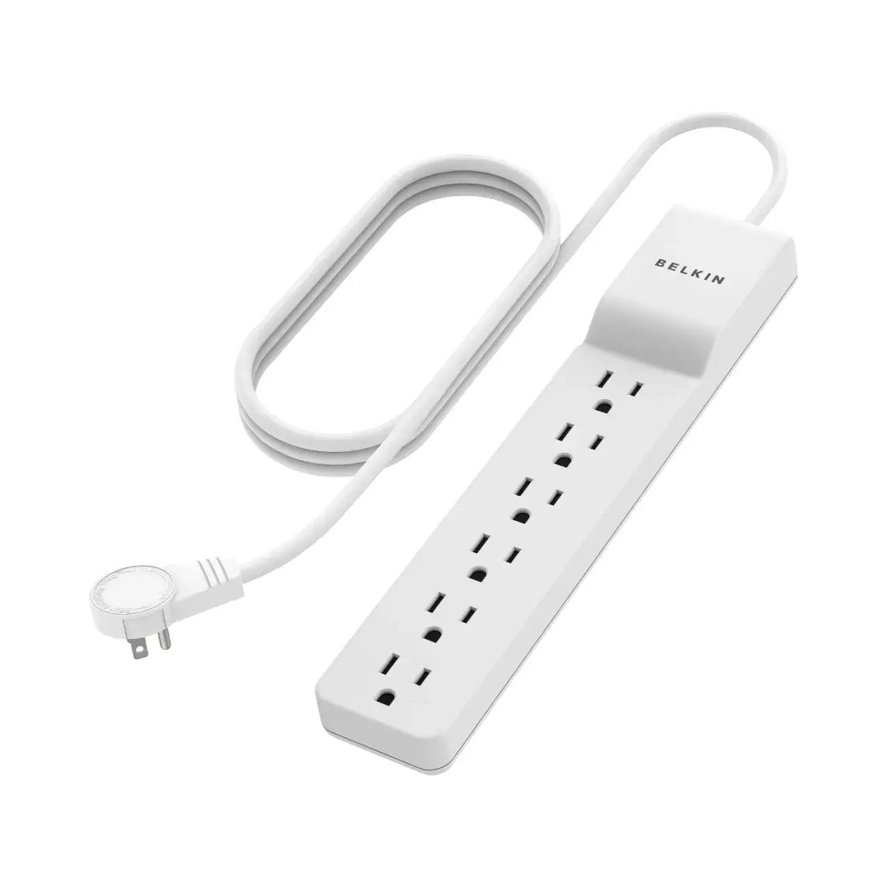 Belkin 6-Outlet Surge Protector Power Strip 6ft Cord 360° Rotating Plug - 1080 Joules Protection