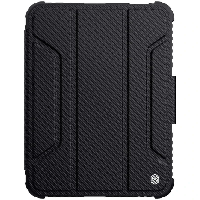 Nillkin Bumper Leather Case For iPad mini 7 A17 Pro 2024/6th 2021 TPU+PU Slide Camera Cover Pencil Holder/Stand Auto Wake Sleep