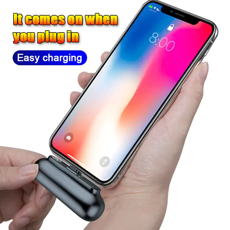 Creative Portable Mini Power Bank with Built-in Cable