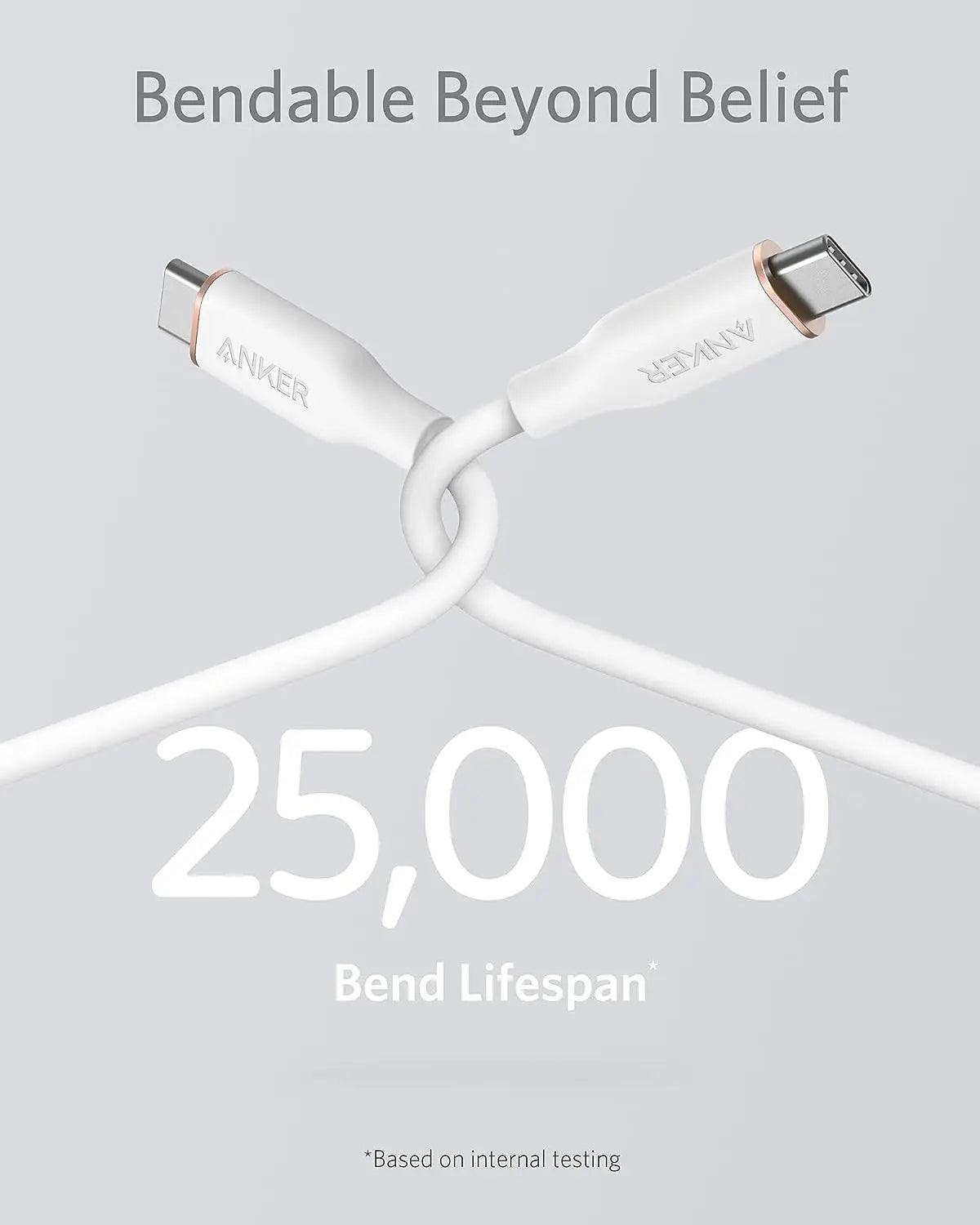Anker PowerLine III Flow Ultra Soft Silicone Cable 100W USB C to USB C Cable USB 2.0 Type C Charging Cable
