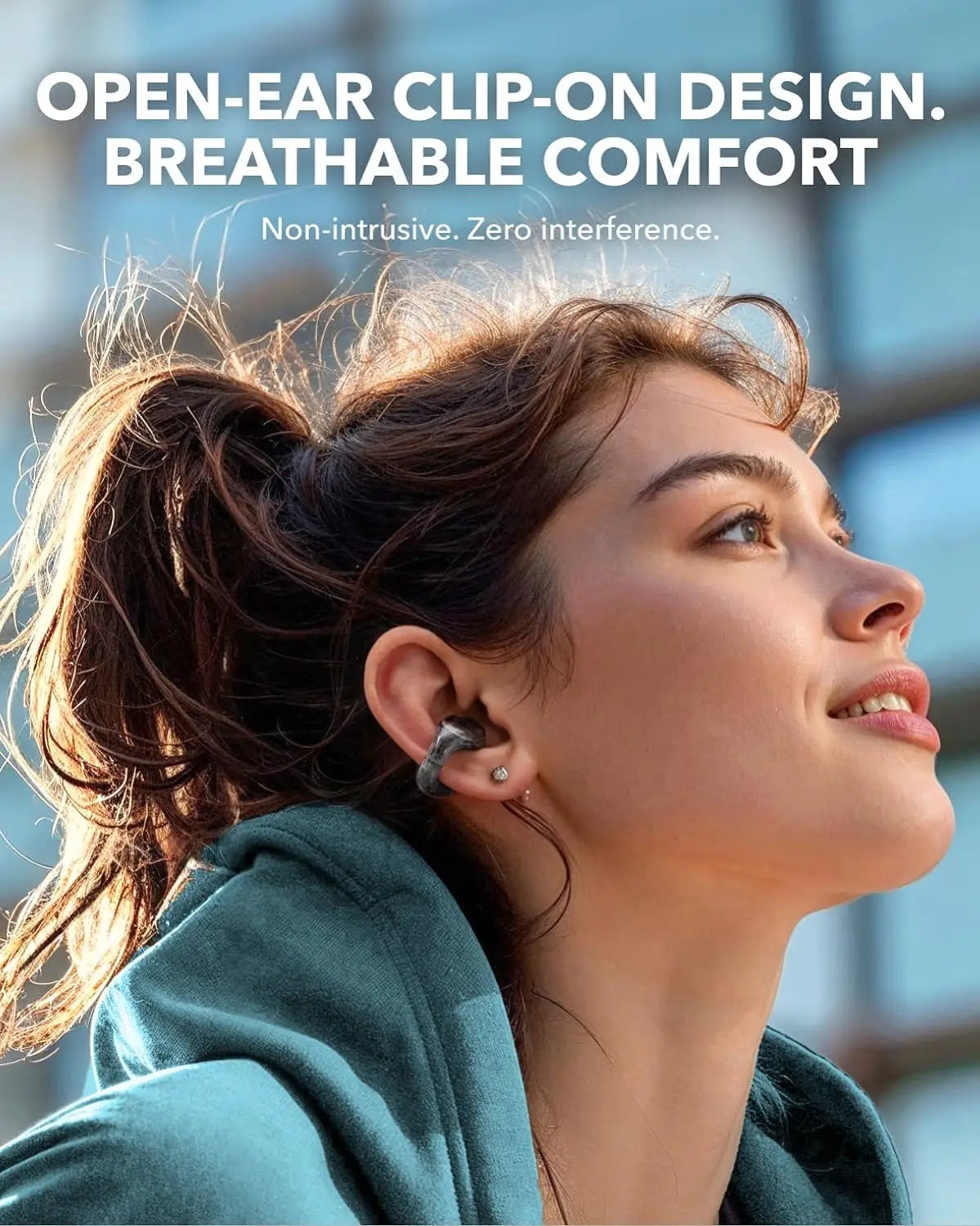 Soundcore C30i by Anker Open-Ear Earbuds Clip-On Headphones Firm-Shell Design Big Drivers for Clear Audio IPX4 Water-Resistant