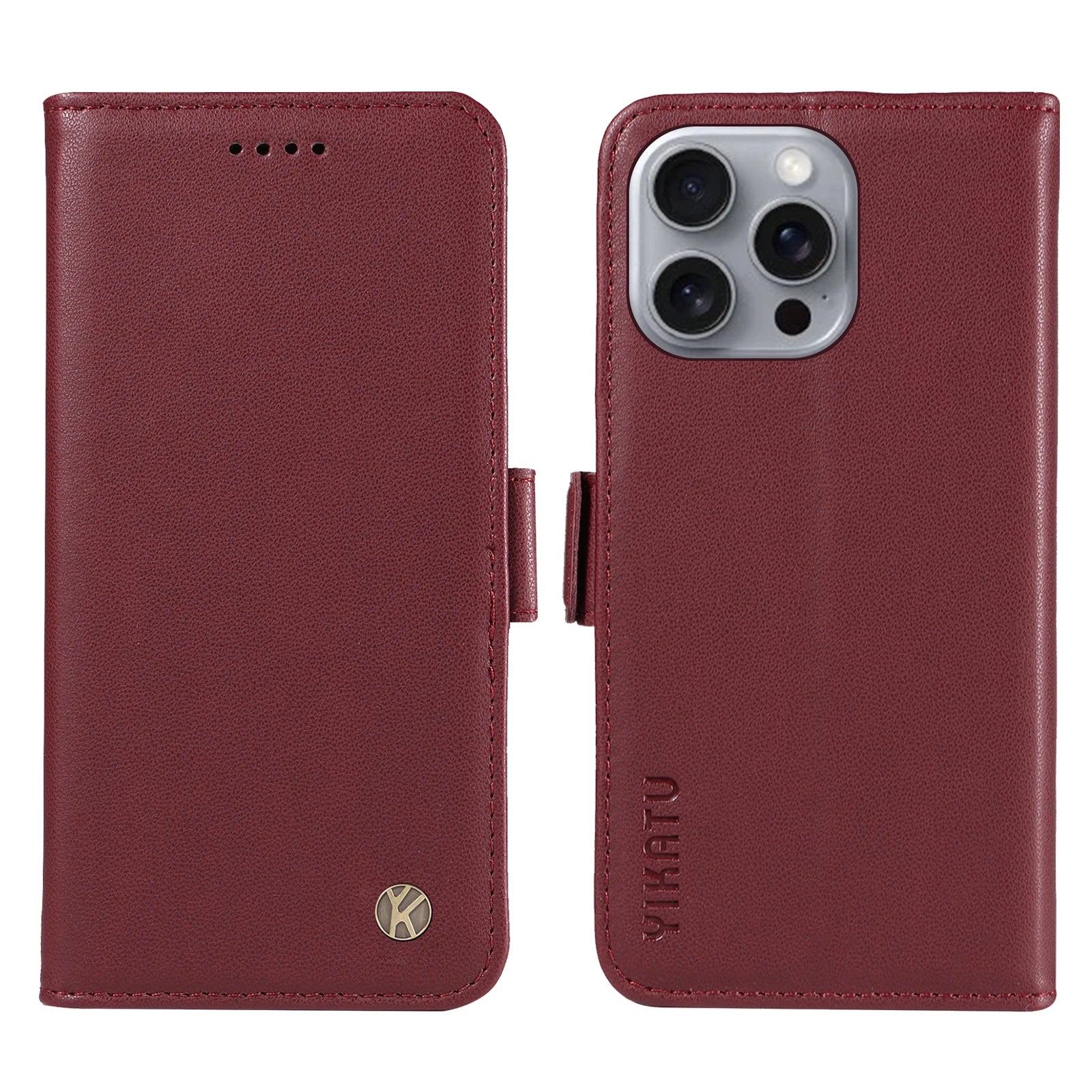 Full Matte TPU Leather Flip Phone Case Suitable For iPhone 16 16E Pro/Pro Max iPhone 17 17Air Pro/Pro Max Double Folding Process