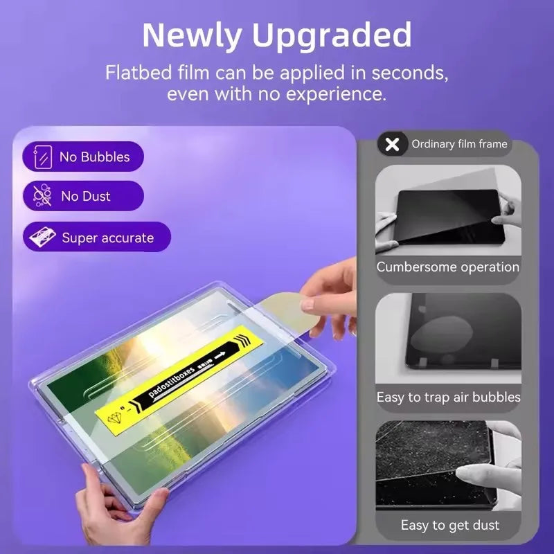 For Ipad Pro 12.9 Tempered Glass Screen Protector Ipad Pro 13 11 M4 M2 2024 Air 5 4 9 9th 10 10th Gen Mini 6 10.9 10.2 9.7 Film