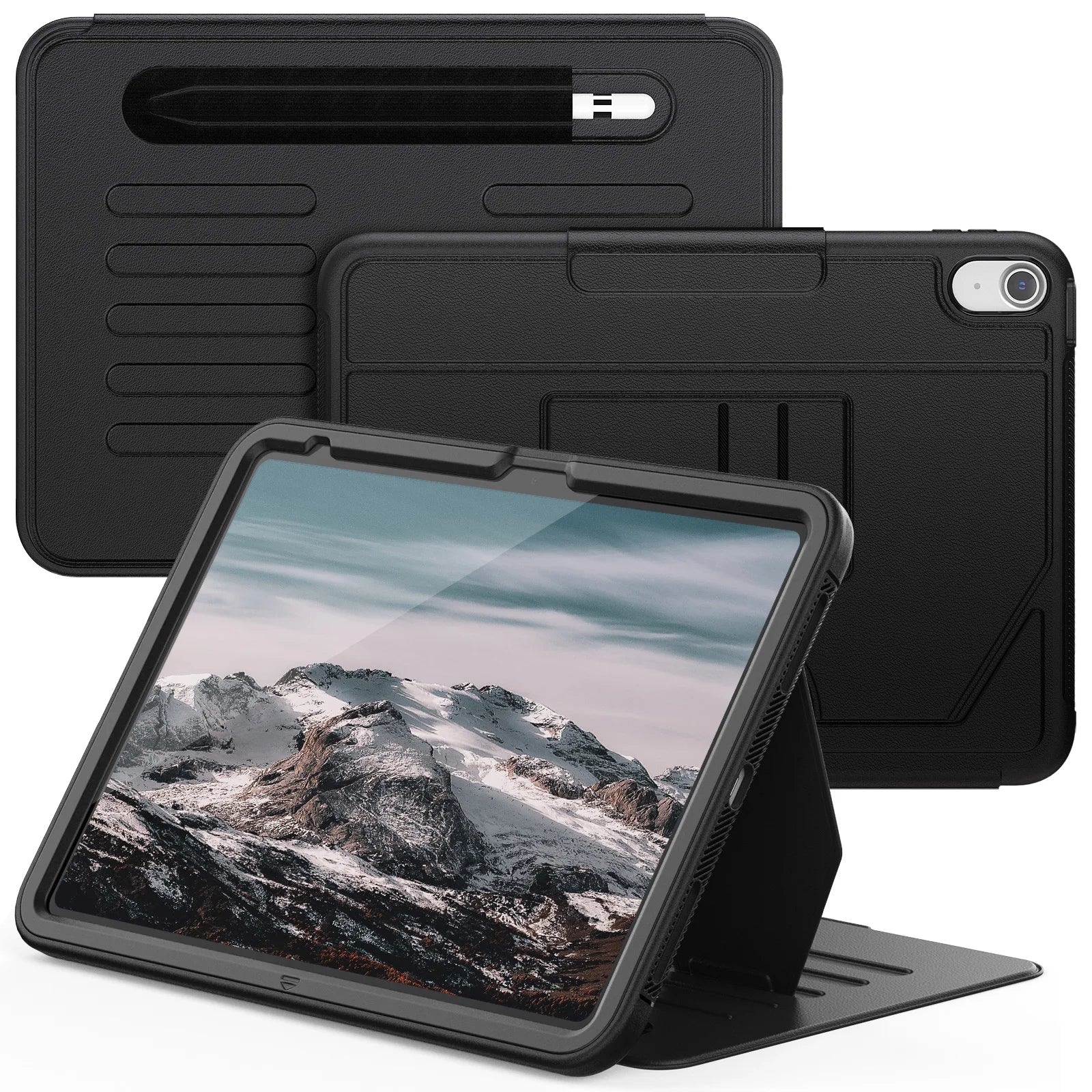Rugged Smart Case For iPad 10.9 2022 10th 10.2 7th 8th 9th Pro 9.7 2017 2018 Air 2 Multi-angle Magnetic Stand Cover Shockproof